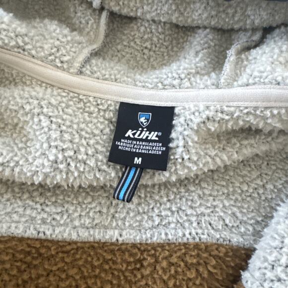 Kuhl Jacket Prism Jacket Womens MEDIUM Hoodie Fleece Sherpa Colorblock 4429 - Picture 4 of 9